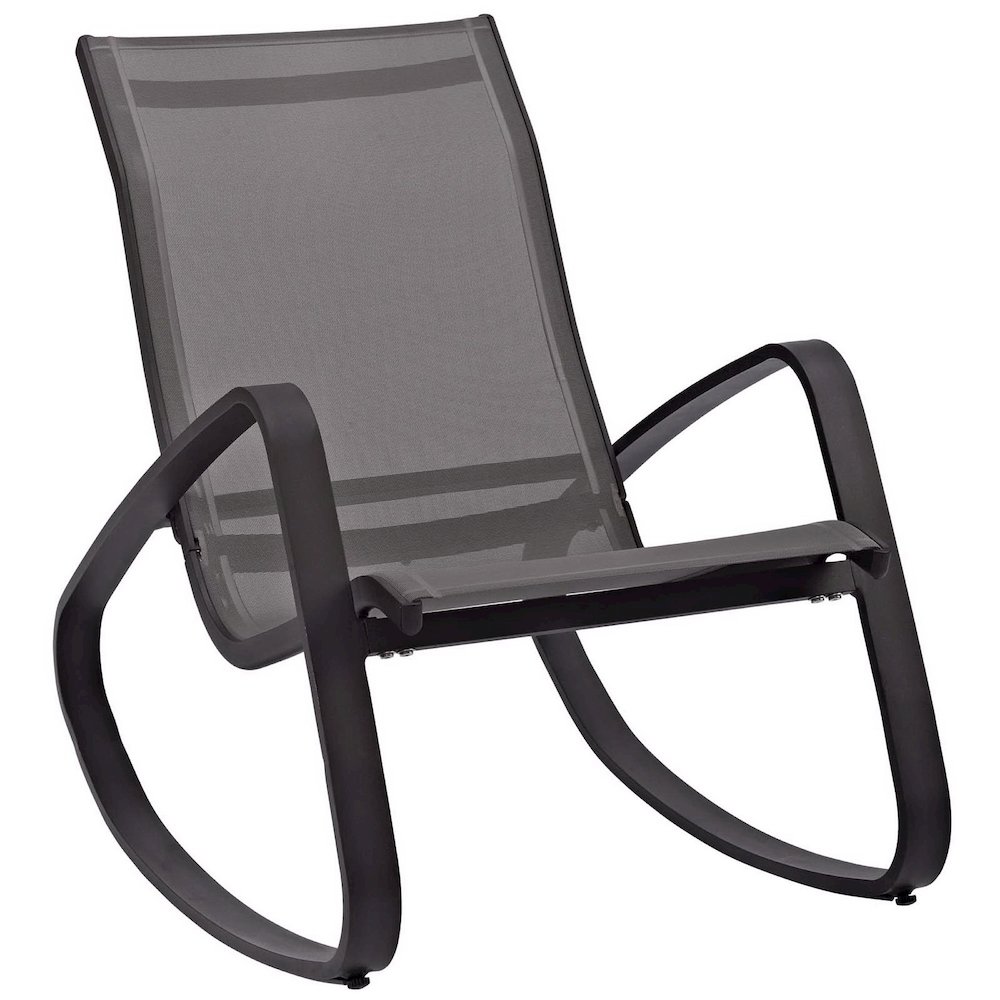 Traveler Outdoor Patio Mesh Sling Rocking Lounge Chair Set of 2. Picture 4