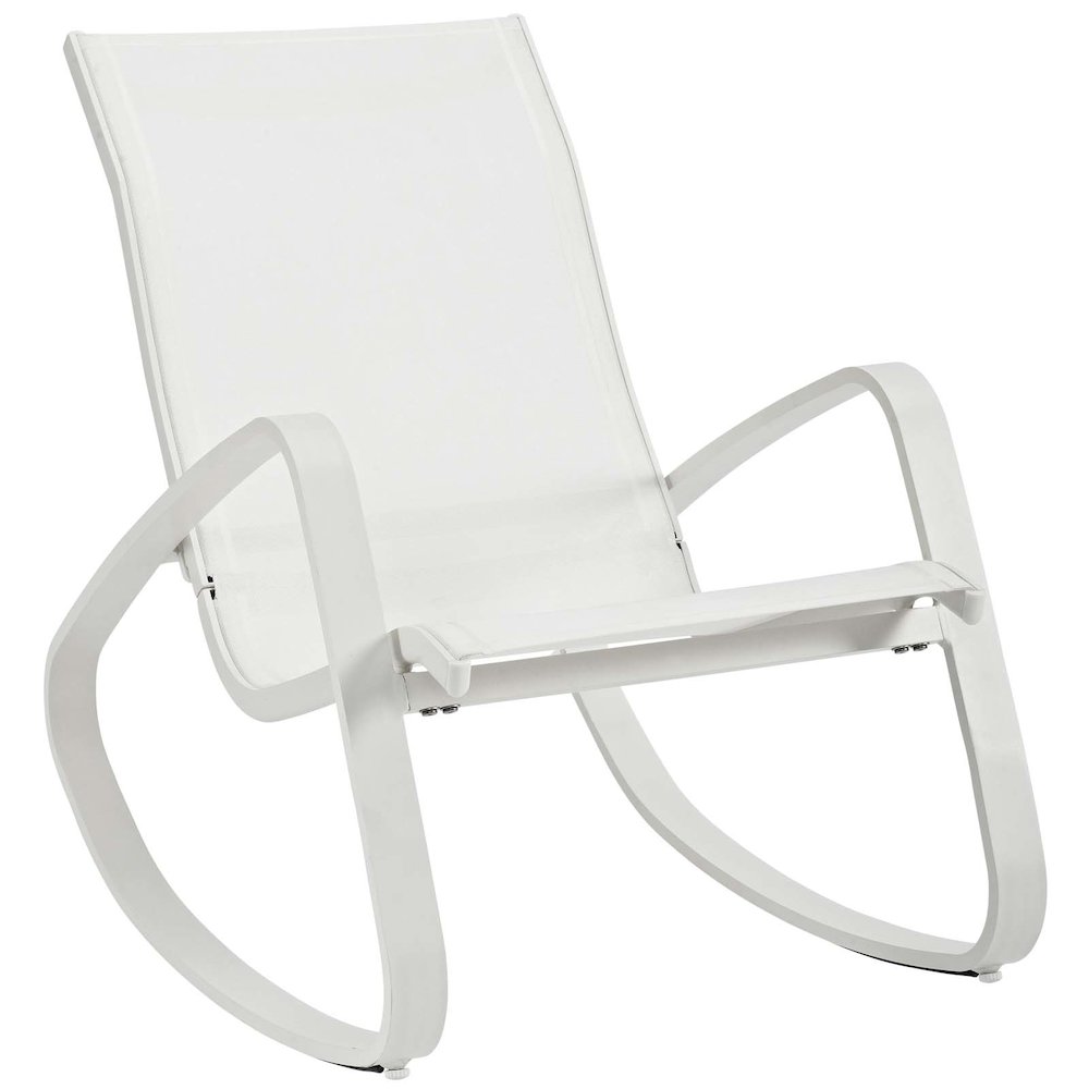 Traveler Outdoor Patio Mesh Sling Rocking Lounge Chair Set of 2. Picture 4