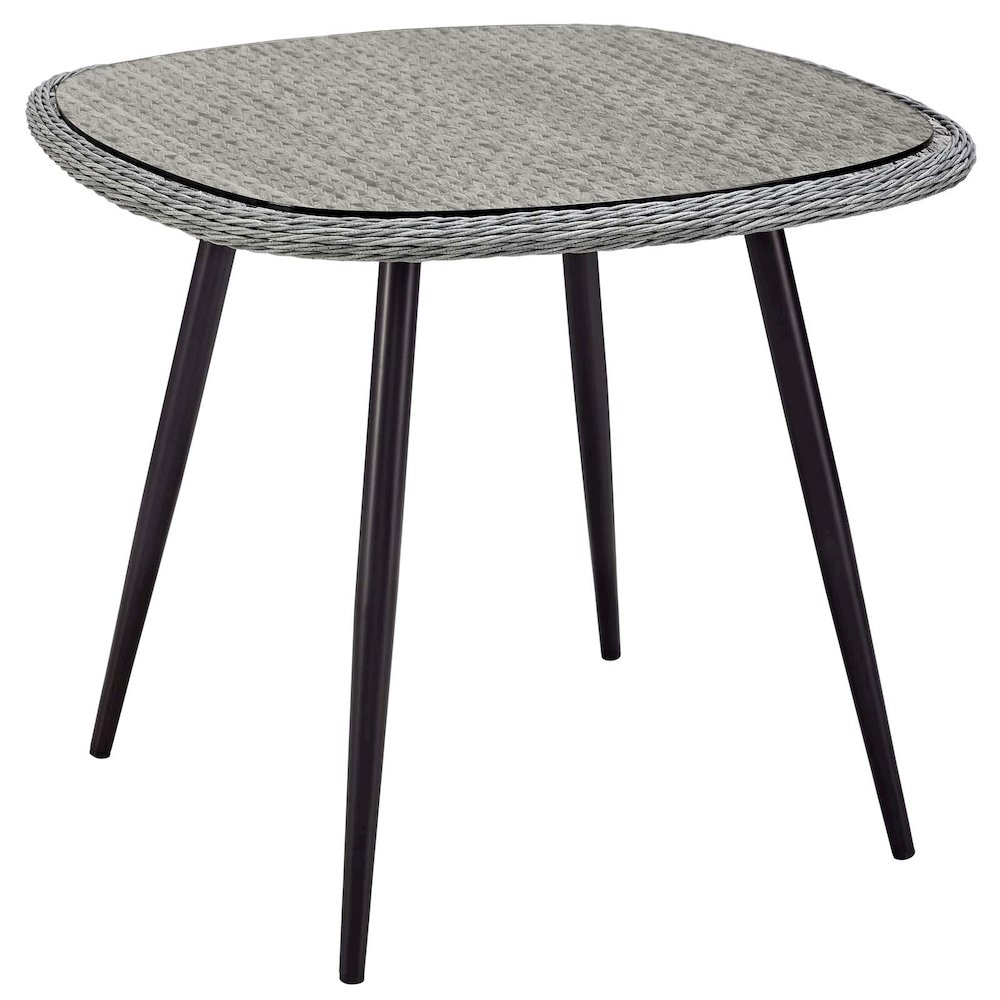Endeavor 3 Piece Outdoor Patio Wicker Rattan Dining Set. Picture 6