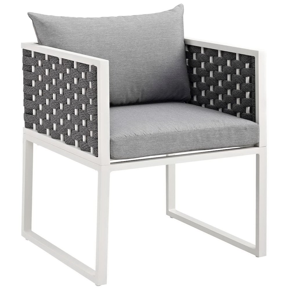 Stance Outdoor Patio Aluminum Dining Armchair Set of 2. Picture 4