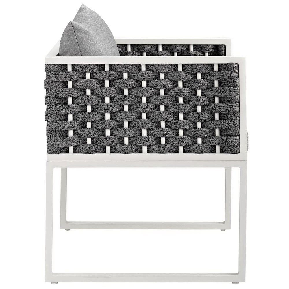 Stance Outdoor Patio Aluminum Dining Armchair Set of 2. Picture 5