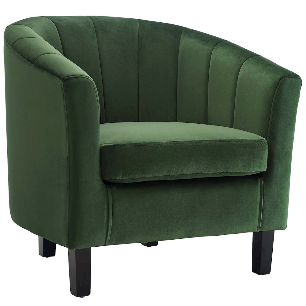 Prospect Channel Tufted Performance Velvet Armchair. Picture 1