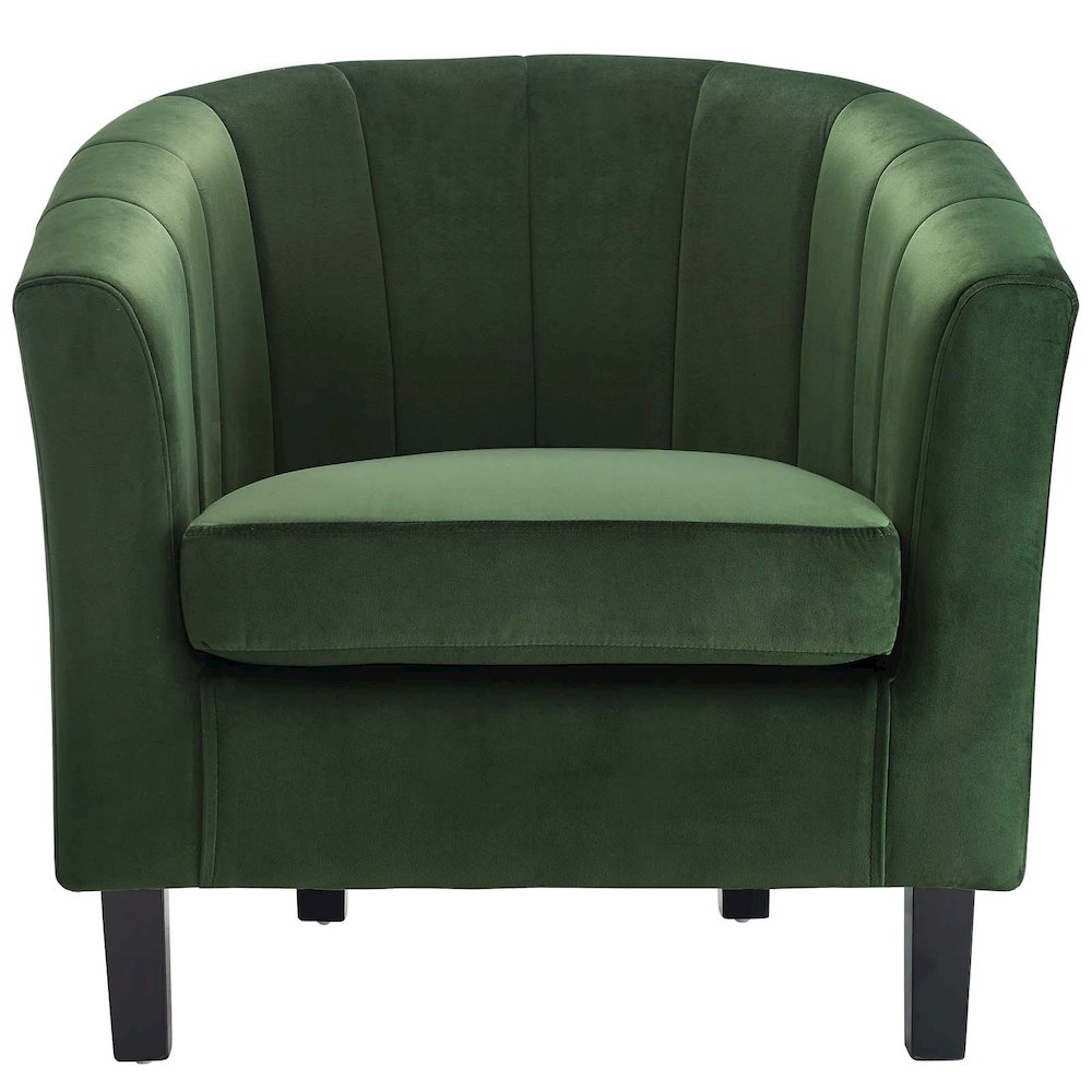 Prospect Channel Tufted Performance Velvet Armchair. Picture 3