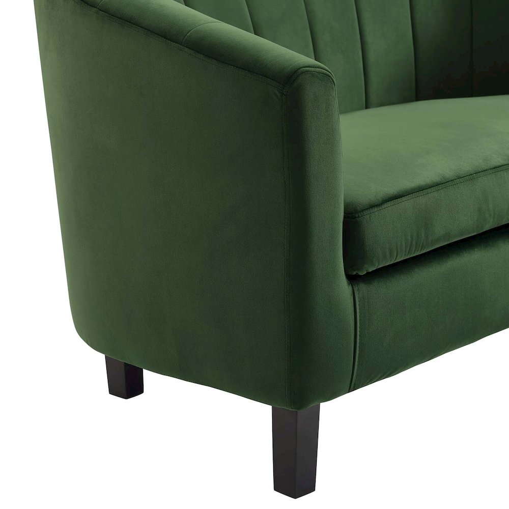 Prospect Channel Tufted Performance Velvet Armchair. Picture 4