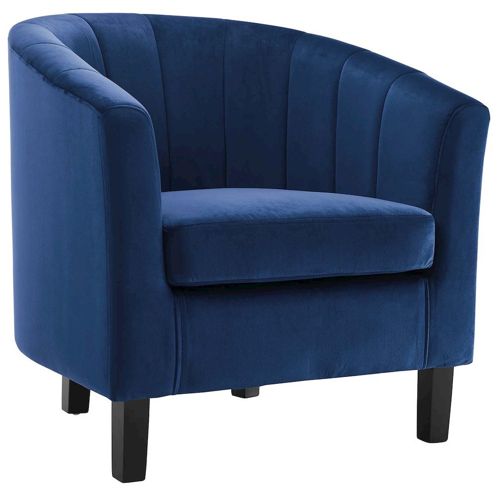 Prospect Channel Tufted Performance Velvet Armchair. Picture 1