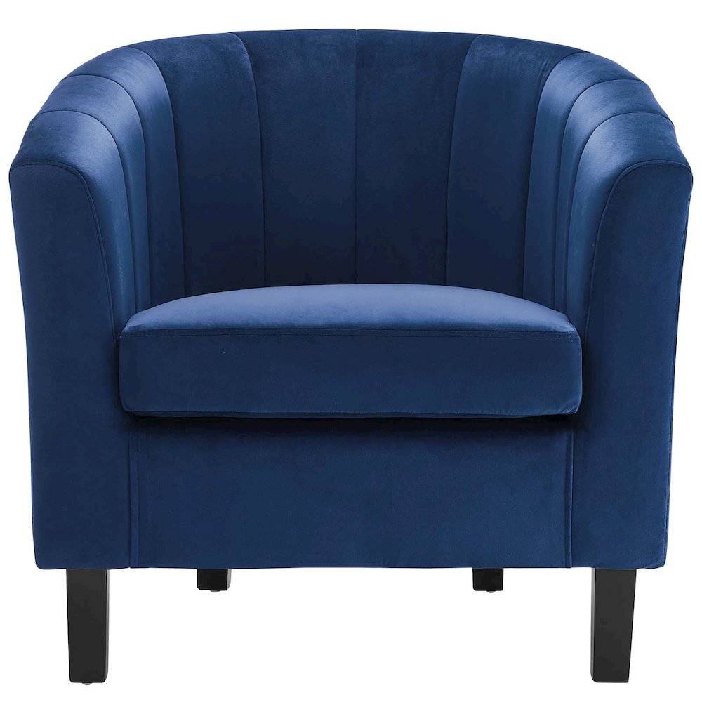 Prospect Channel Tufted Performance Velvet Armchair. Picture 3