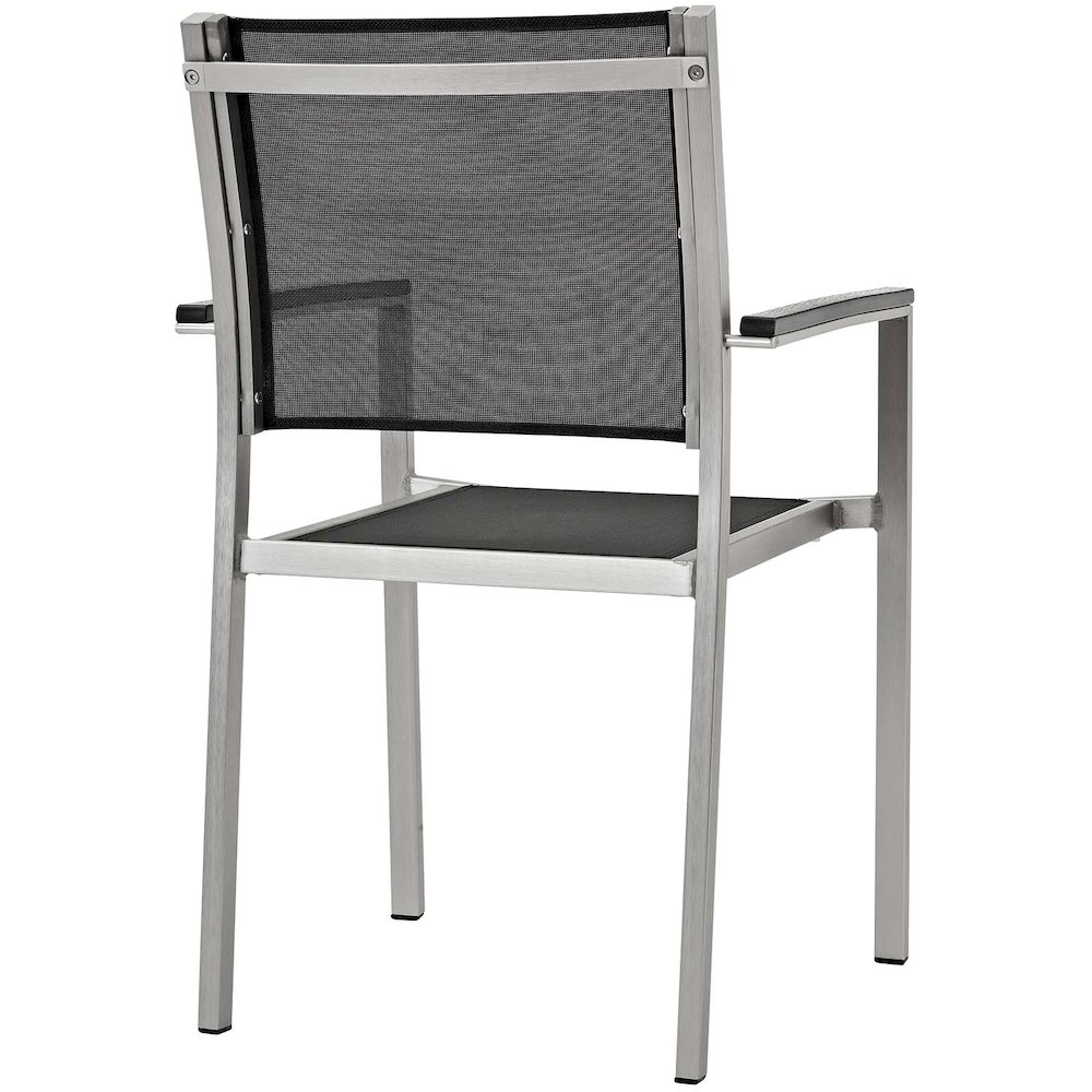 Shore 9 Piece Outdoor Patio Aluminum Dining Set. Picture 4