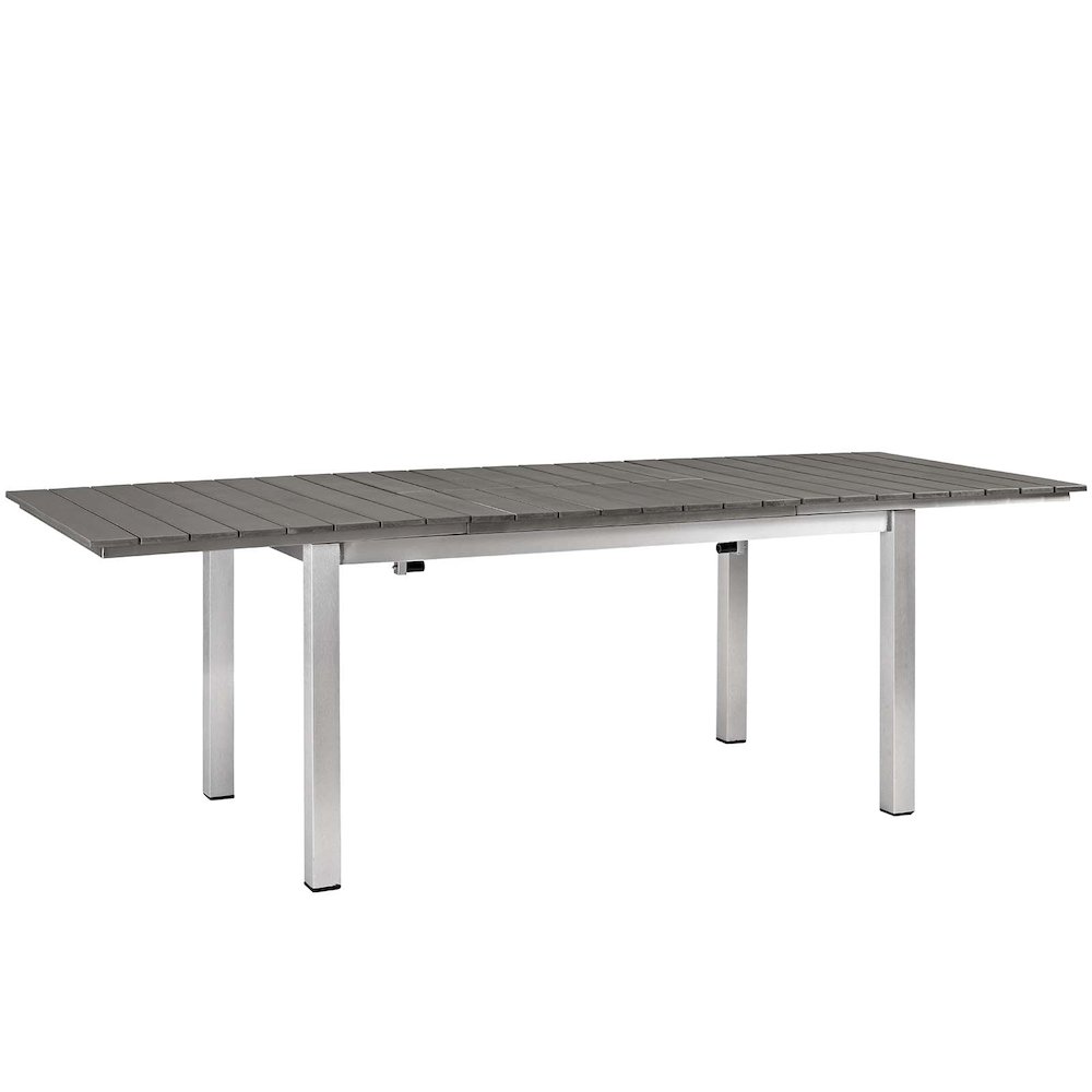 Shore 9 Piece Outdoor Patio Aluminum Dining Set. Picture 5