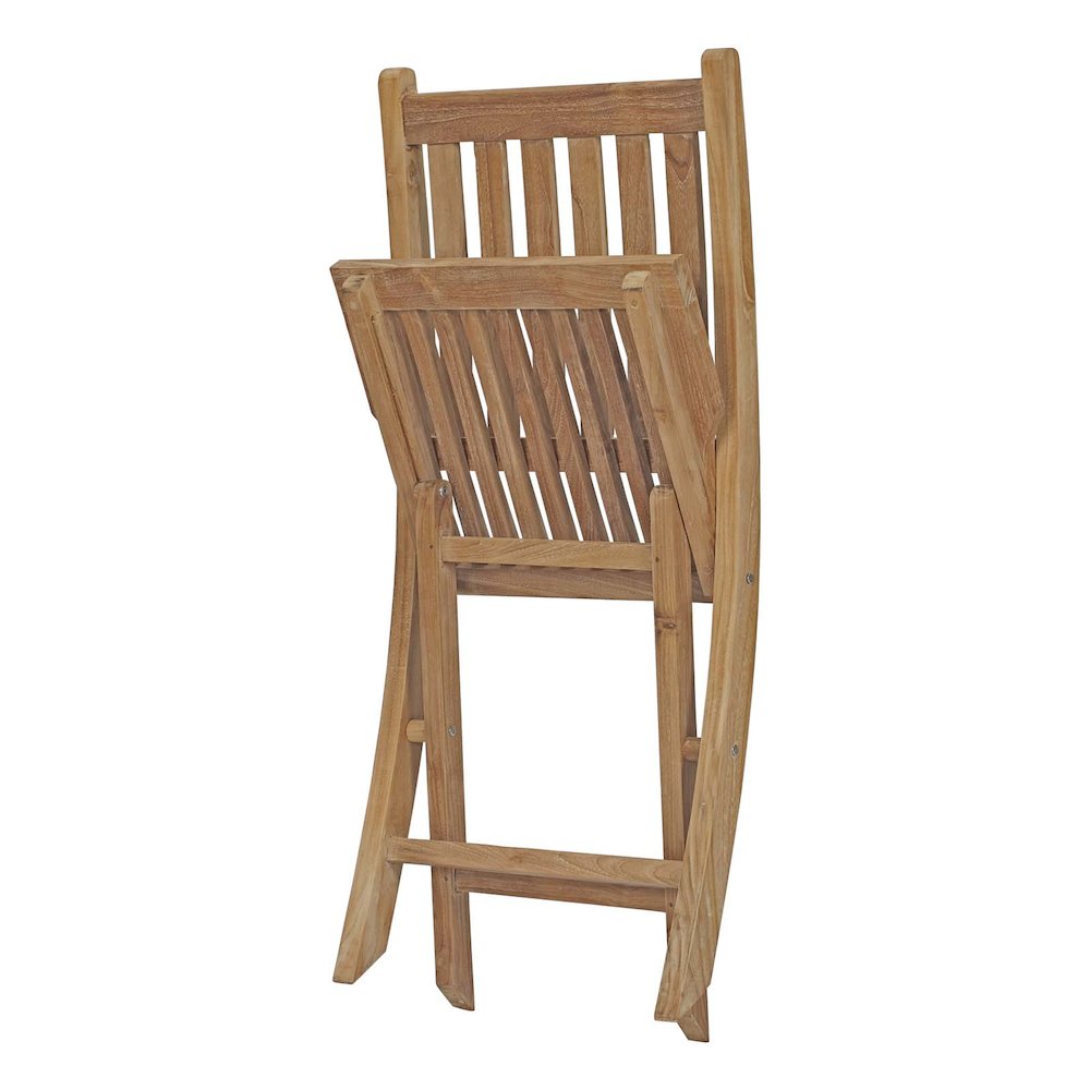 Marina 9 Piece Outdoor Patio Teak Dining Set. Picture 5