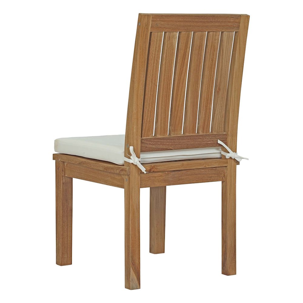 Marina 7 Piece Outdoor Patio Teak Dining Set. Picture 4