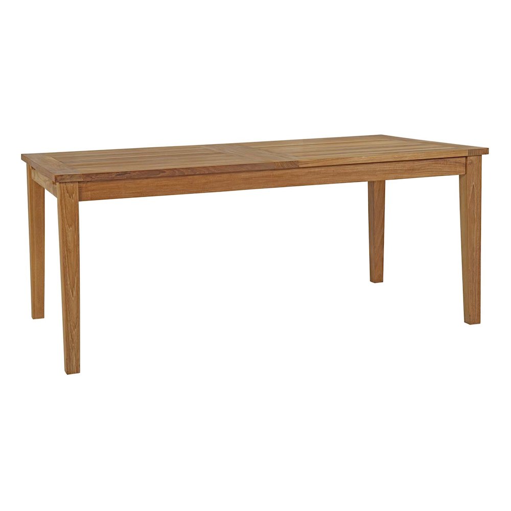 Marina 7 Piece Outdoor Patio Teak Dining Set. Picture 5
