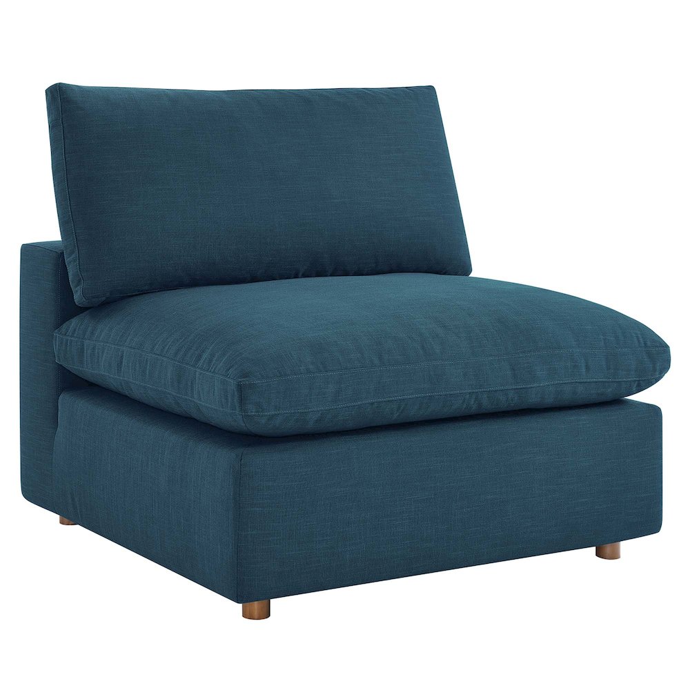 Commix Down Filled Overstuffed Armless Chair. Picture 1