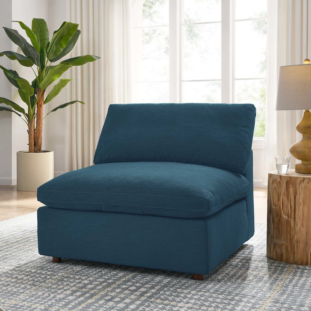 Commix Down Filled Overstuffed Armless Chair. Picture 7