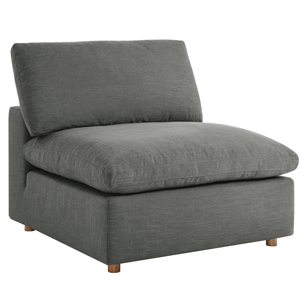 Commix Down Filled Overstuffed Armless Chair. Picture 1