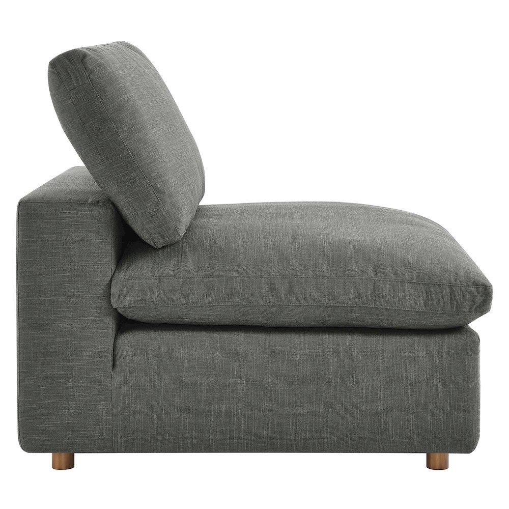Commix Down Filled Overstuffed Armless Chair. Picture 4