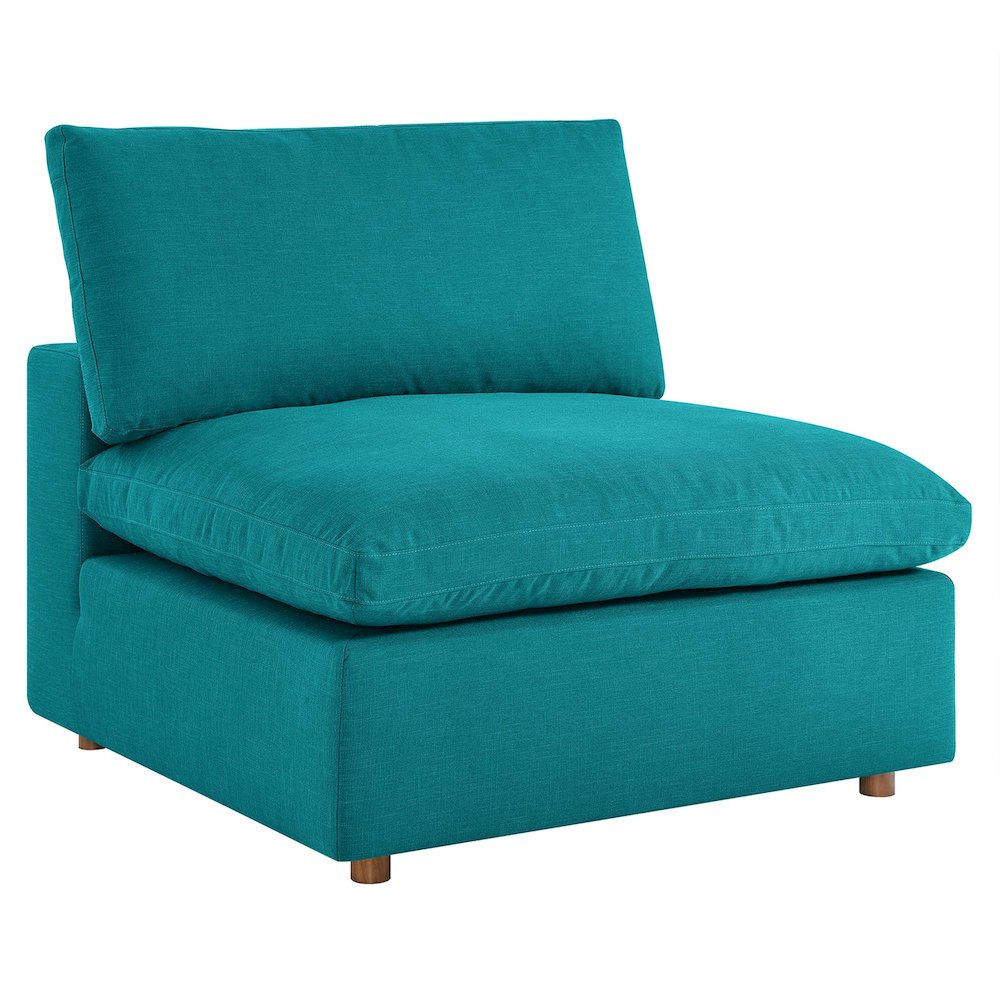 Commix Down Filled Overstuffed Armless Chair. Picture 1