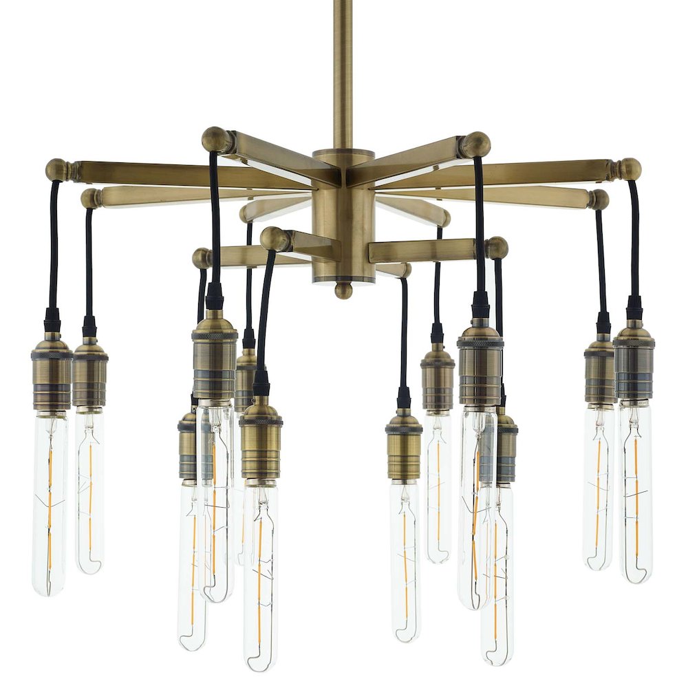Resolve Antique Brass Ceiling Light Pendant Chandelier. Picture 2