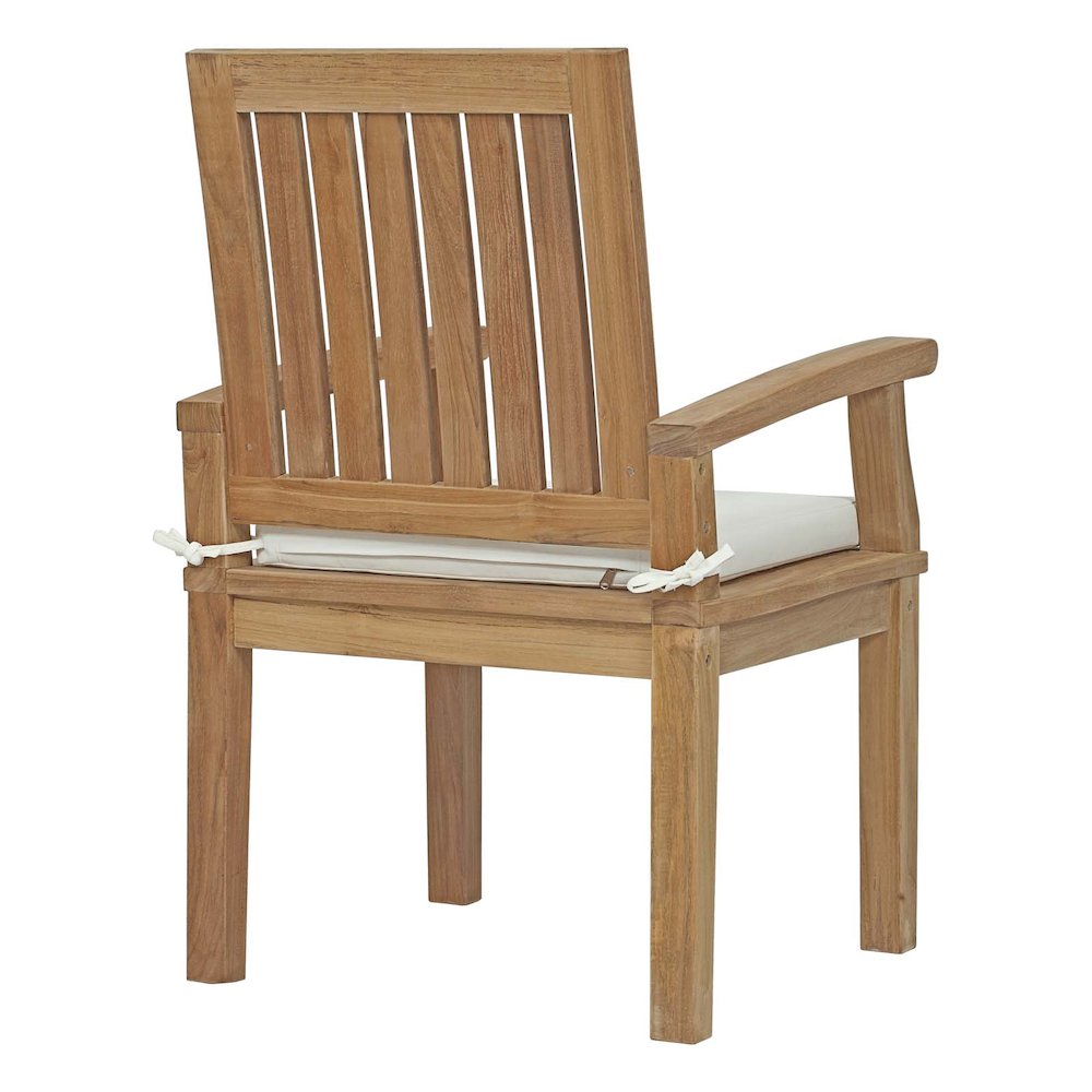 Marina 7 Piece Outdoor Patio Teak Dining Set. Picture 4
