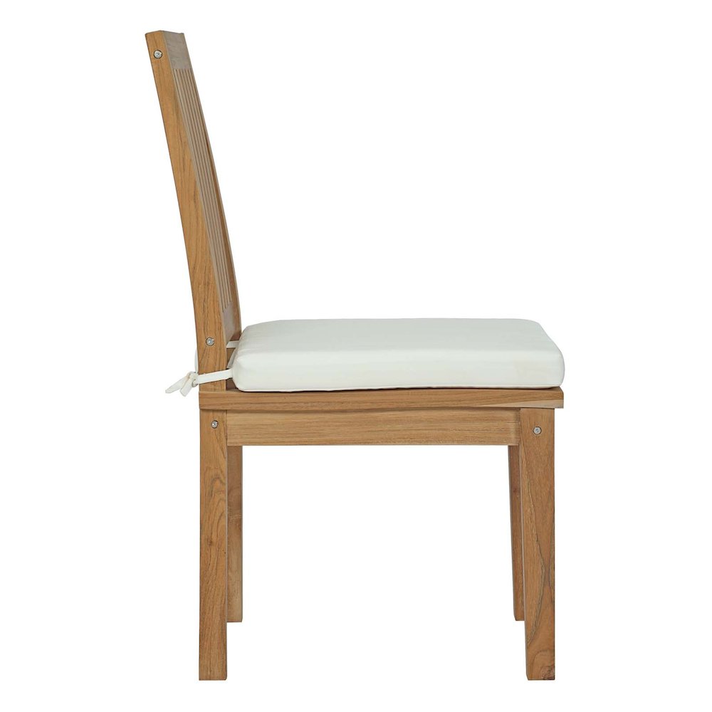 Marina 11 Piece Outdoor Patio Teak Dining Set. Picture 3