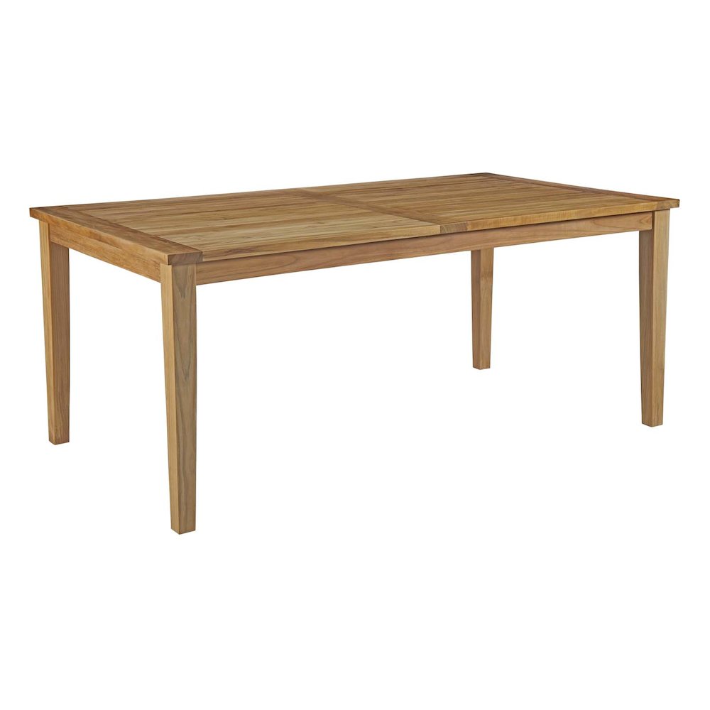 Marina 7 Piece Outdoor Patio Teak Dining Set. Picture 5
