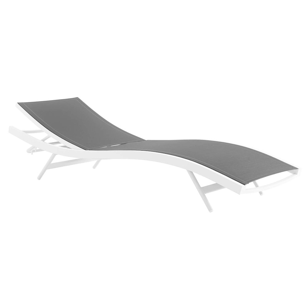 Glimpse Outdoor Patio Mesh Chaise Lounge Chair. Picture 5