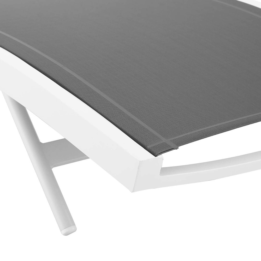 Glimpse Outdoor Patio Mesh Chaise Lounge Chair. Picture 6
