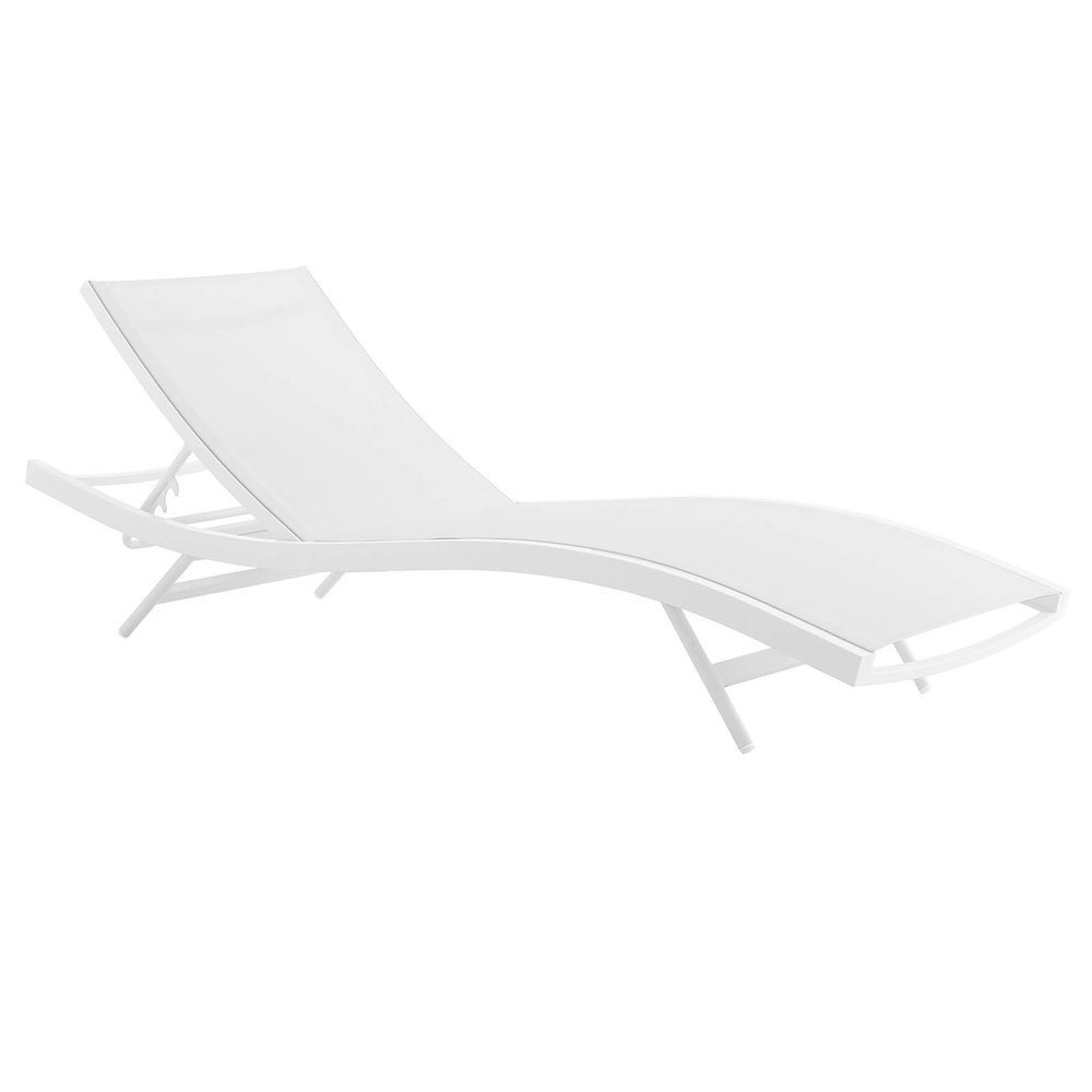 Glimpse Outdoor Patio Mesh Chaise Lounge Chair. Picture 1