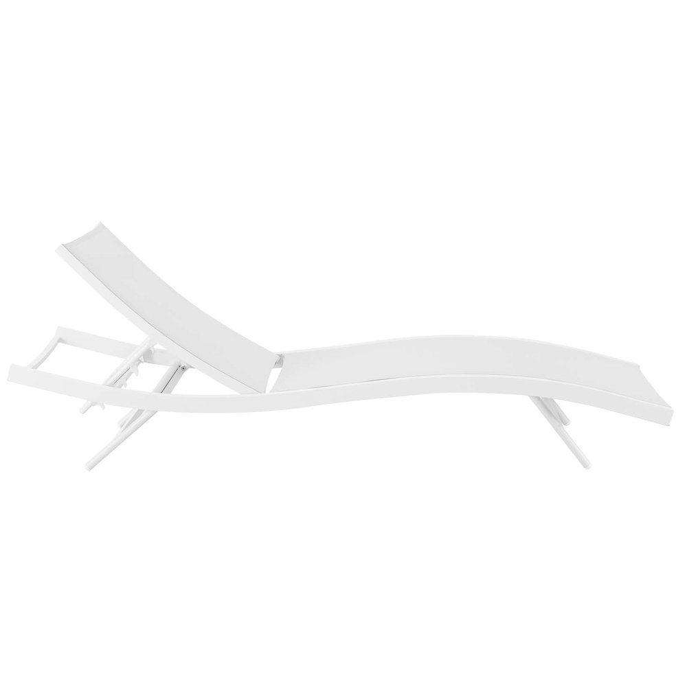 Glimpse Outdoor Patio Mesh Chaise Lounge Chair. Picture 2