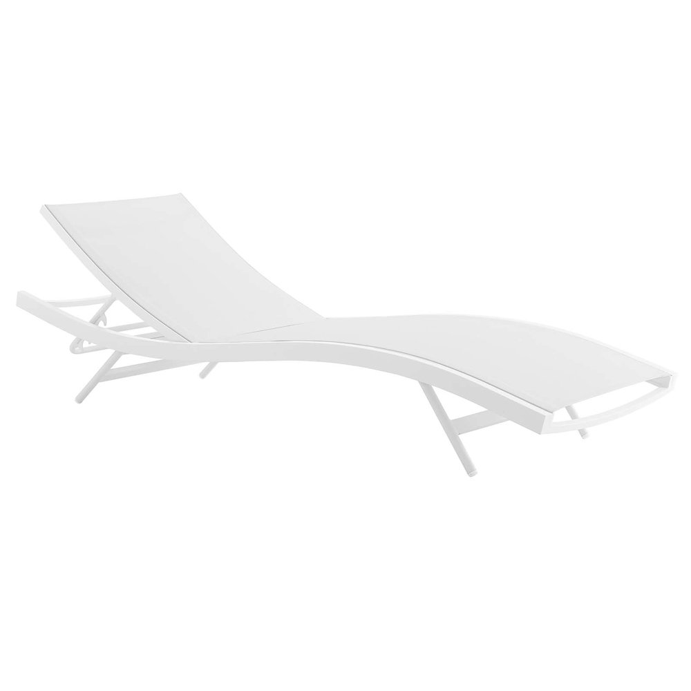 Glimpse Outdoor Patio Mesh Chaise Lounge Chair. Picture 4