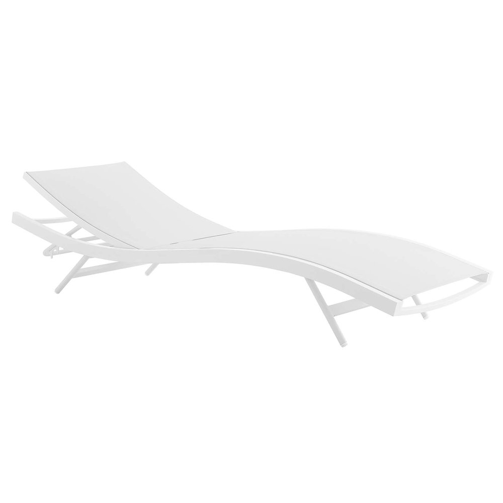 Glimpse Outdoor Patio Mesh Chaise Lounge Chair. Picture 5