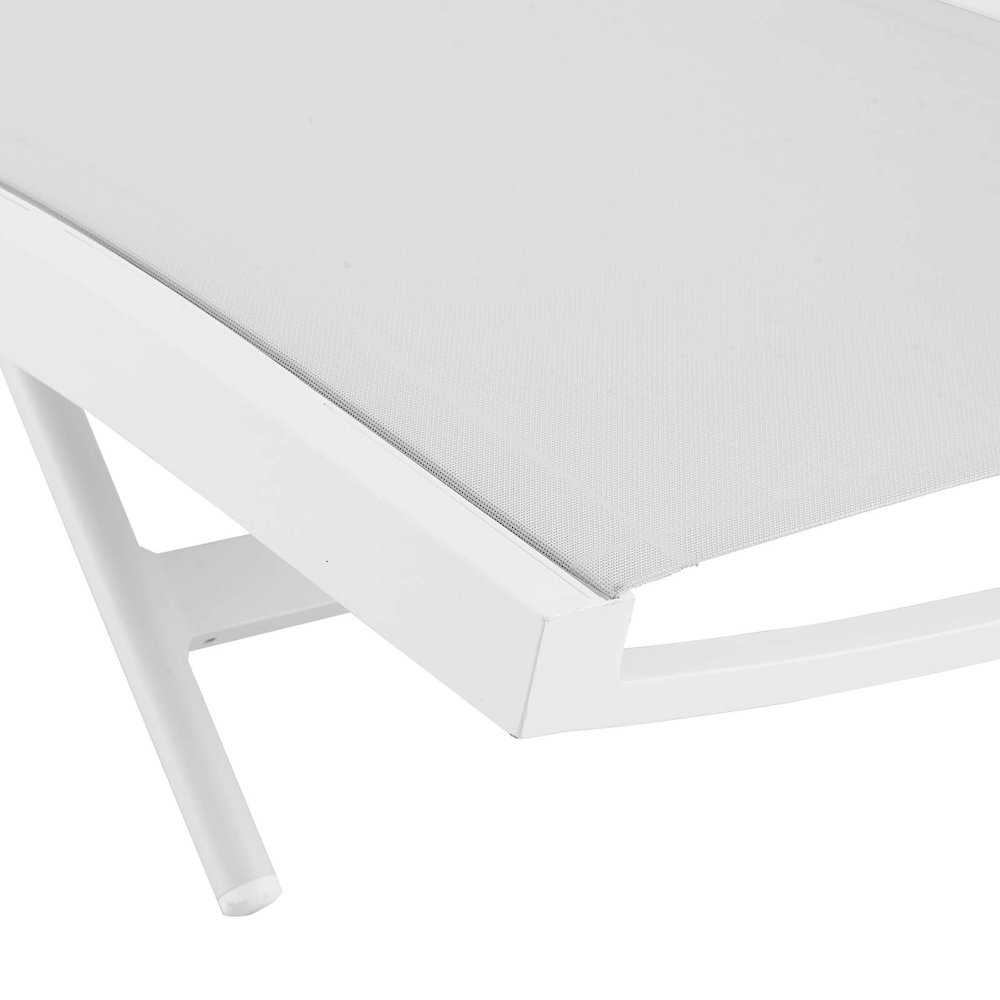 Glimpse Outdoor Patio Mesh Chaise Lounge Chair. Picture 6