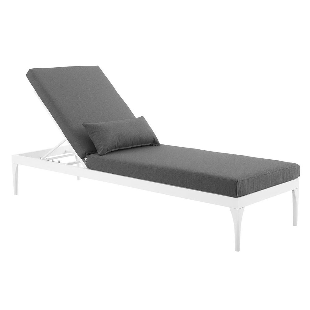 Perspective Cushion Outdoor Patio Chaise Lounge Chair. Picture 2