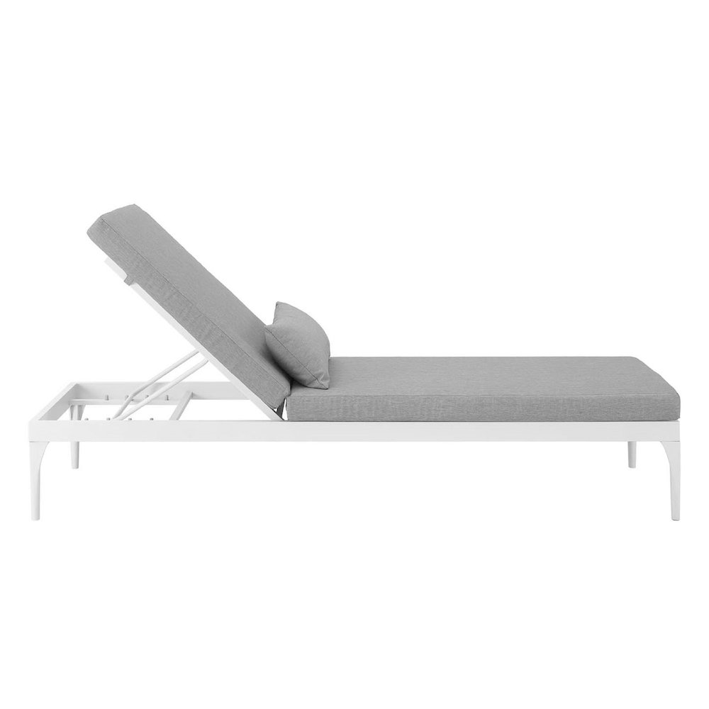 Perspective Cushion Outdoor Patio Chaise Lounge Chair. Picture 2