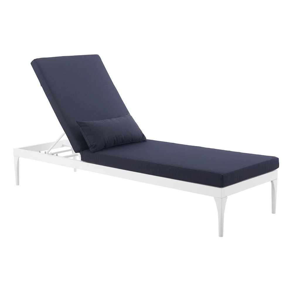 Perspective Cushion Outdoor Patio Chaise Lounge Chair. Picture 1