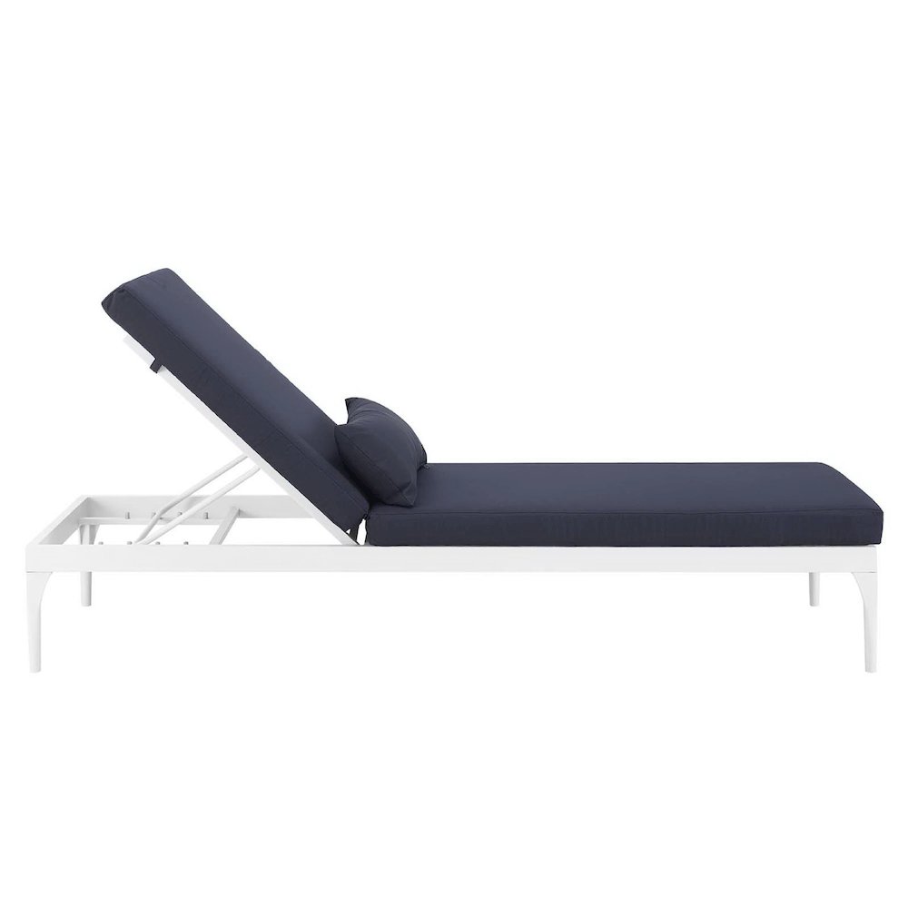 Perspective Cushion Outdoor Patio Chaise Lounge Chair. Picture 4