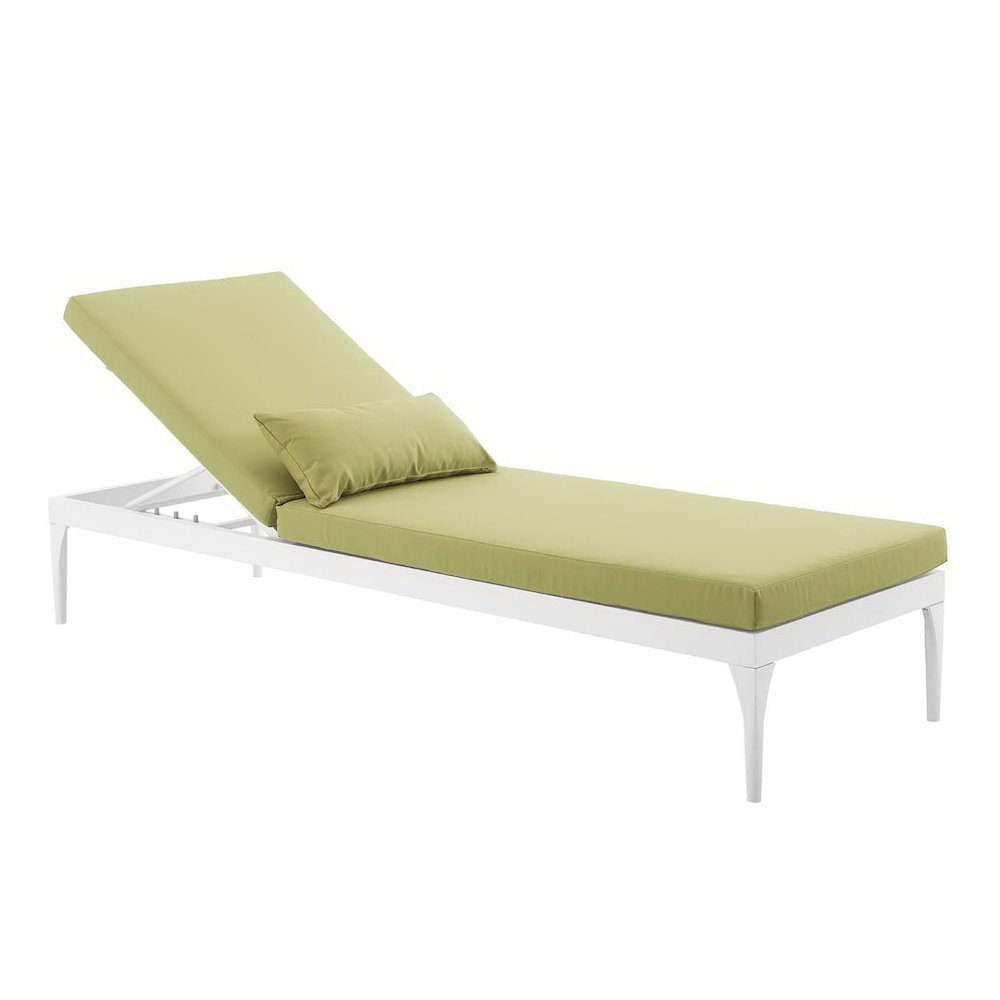 Perspective Cushion Outdoor Patio Chaise Lounge Chair. Picture 3