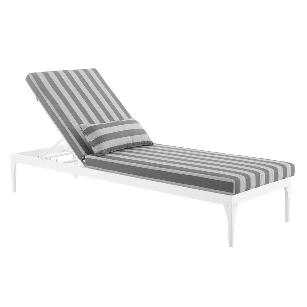 Perspective Cushion Outdoor Patio Chaise Lounge Chair. Picture 2