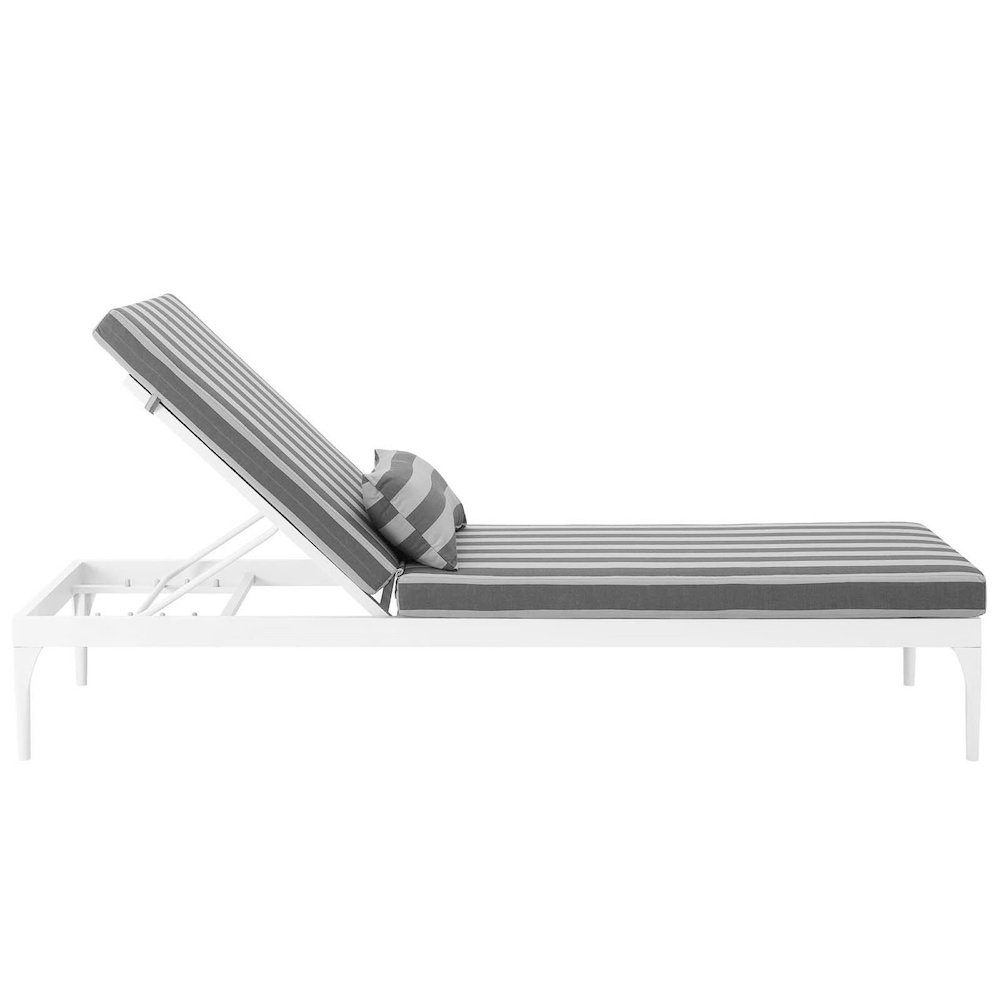 Perspective Cushion Outdoor Patio Chaise Lounge Chair. Picture 4