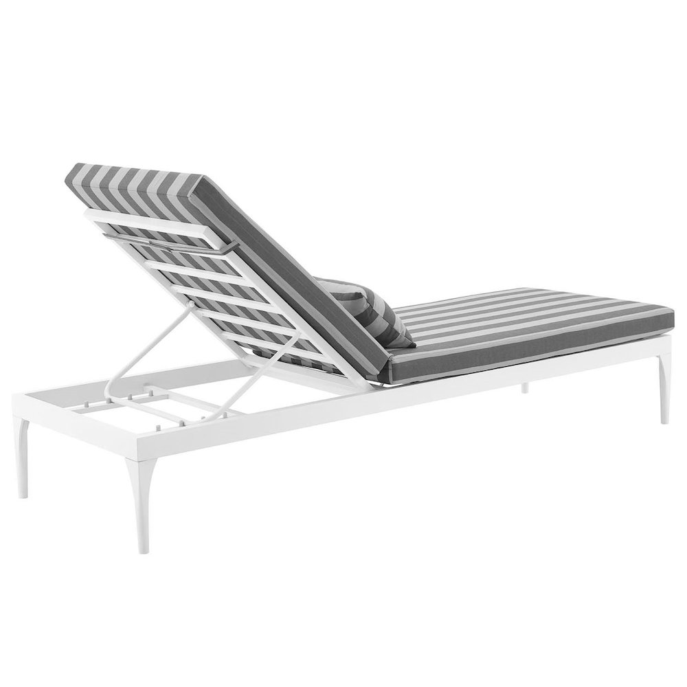 Perspective Cushion Outdoor Patio Chaise Lounge Chair. Picture 5