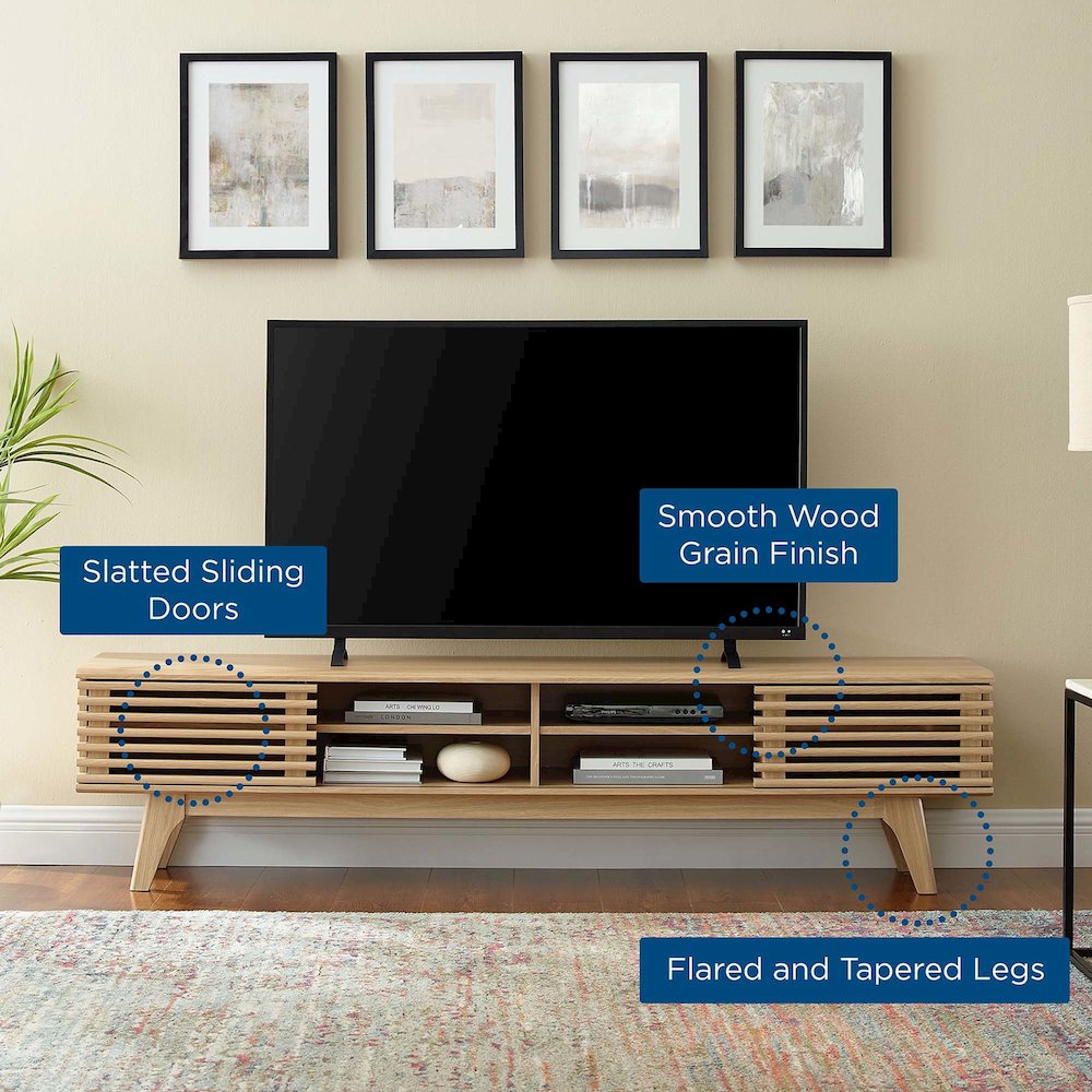 Render 70" Entertainment Center TV Stand. Picture 8