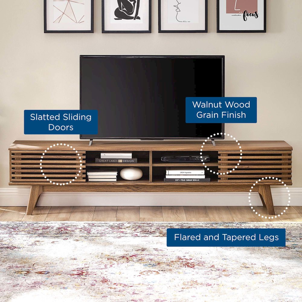 Render 70" Entertainment Center TV Stand. Picture 9
