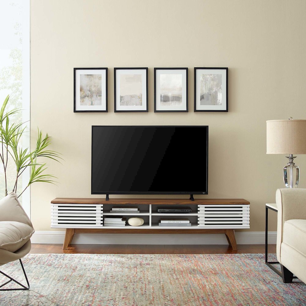 Render 70" Entertainment Center TV Stand. Picture 6