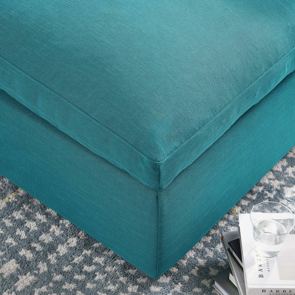 Commix Down Filled Overstuffed Ottoman. Picture 8