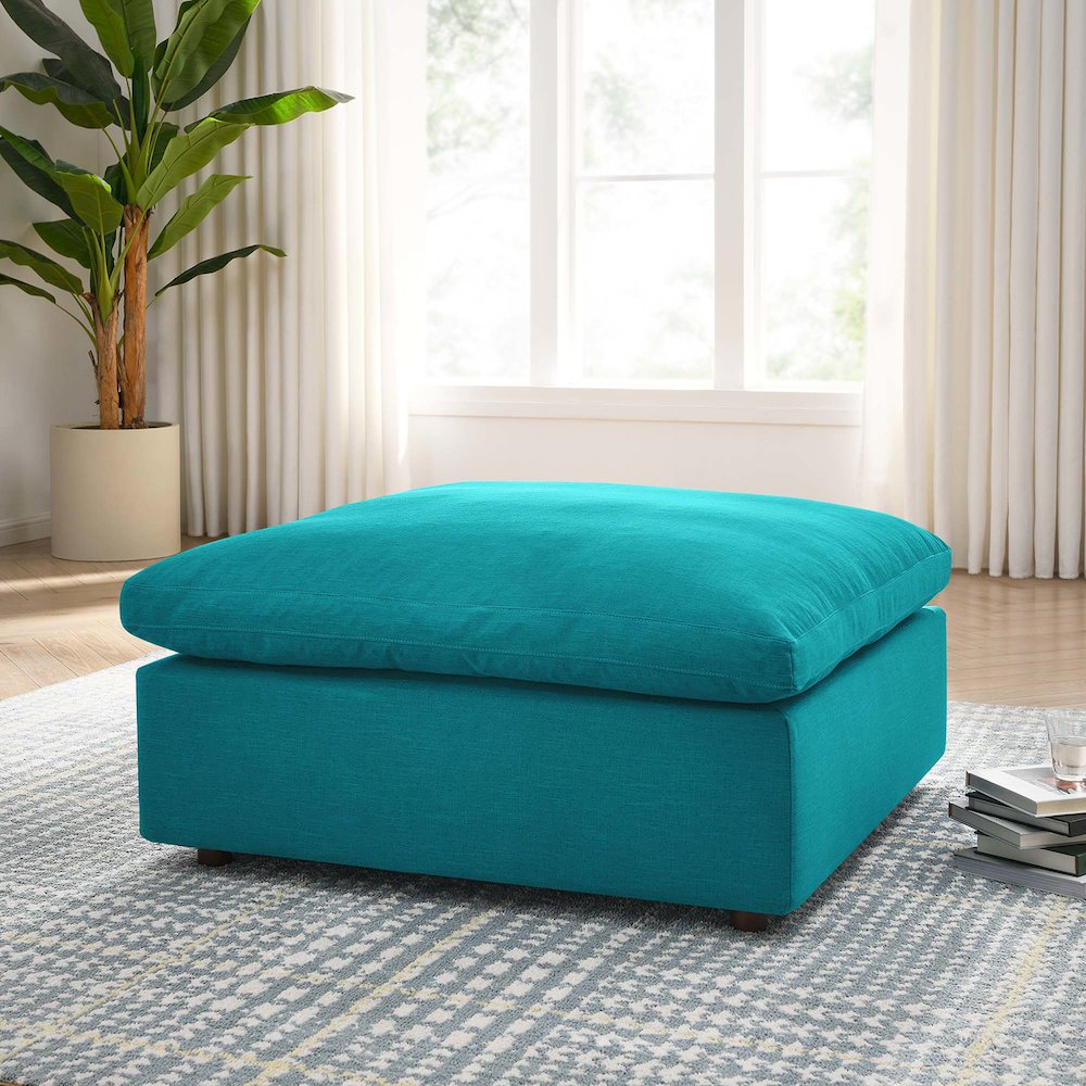 Commix Down Filled Overstuffed Ottoman. Picture 7
