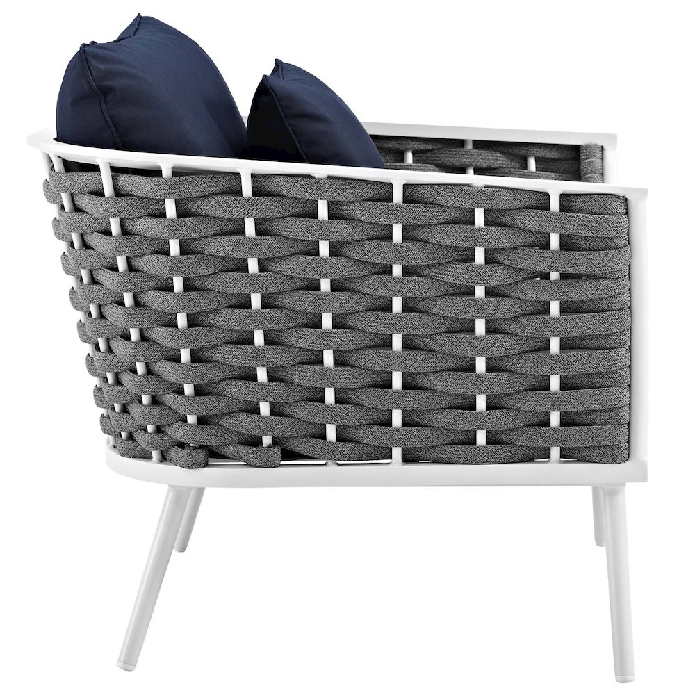 Stance 5 Piece Outdoor Patio Aluminum Sectional Sofa Set. Picture 4