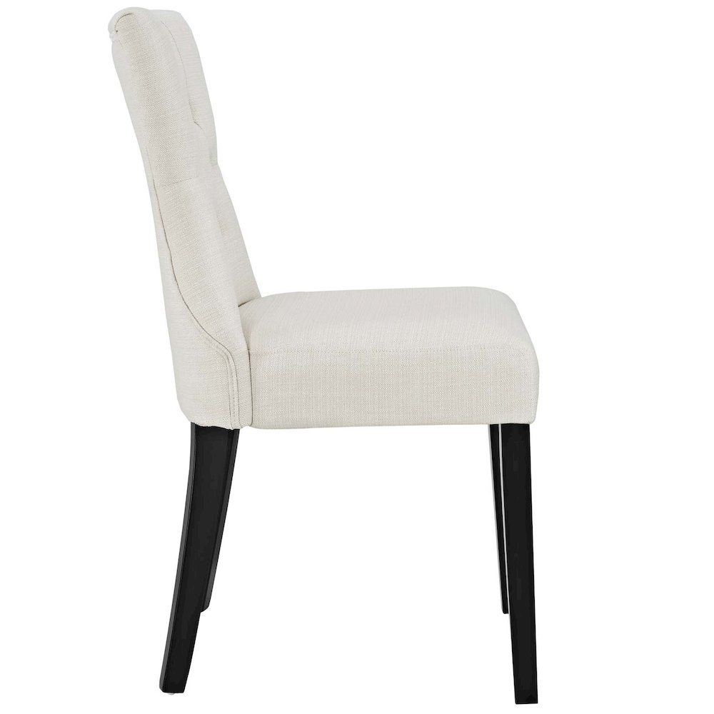 Silhouette Upholstered Fabric Dining Side Chairs Set of 2. Picture 3