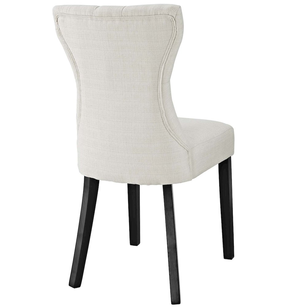 Silhouette Upholstered Fabric Dining Side Chairs Set of 2. Picture 4