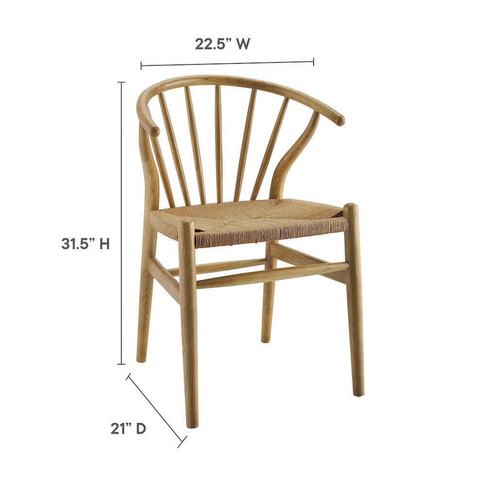 Flourish Spindle Wood Dining Side Chair. Picture 3