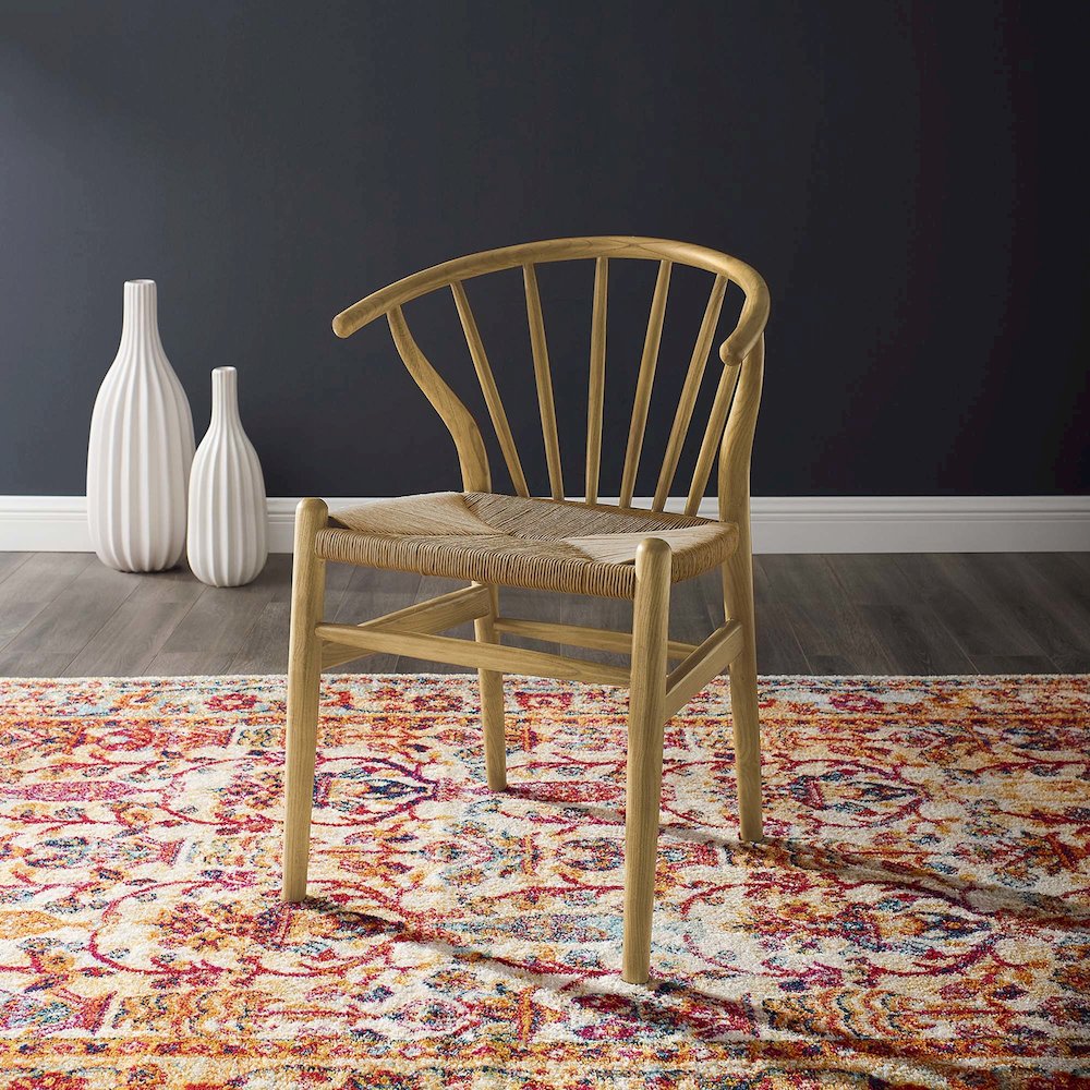 Flourish Spindle Wood Dining Side Chair. Picture 7