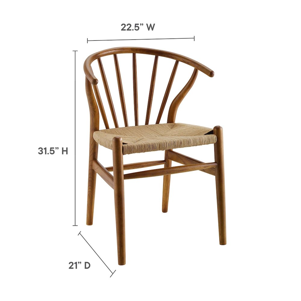 Flourish Spindle Wood Dining Side Chair. Picture 3